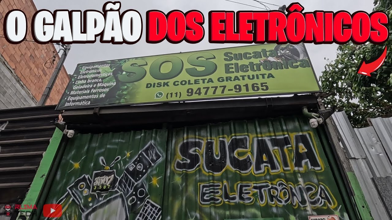 VOLTEI NA S.O.S SUCATAS! O Galpão LOTADO de Eletrônicos, PCs e Notebooks! (Fui Presenteado!)