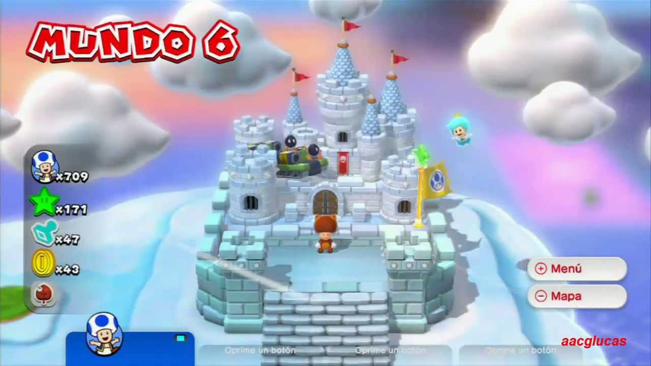 Guia Super Mario 3D World 100% (5 estrellas) Mundo 6