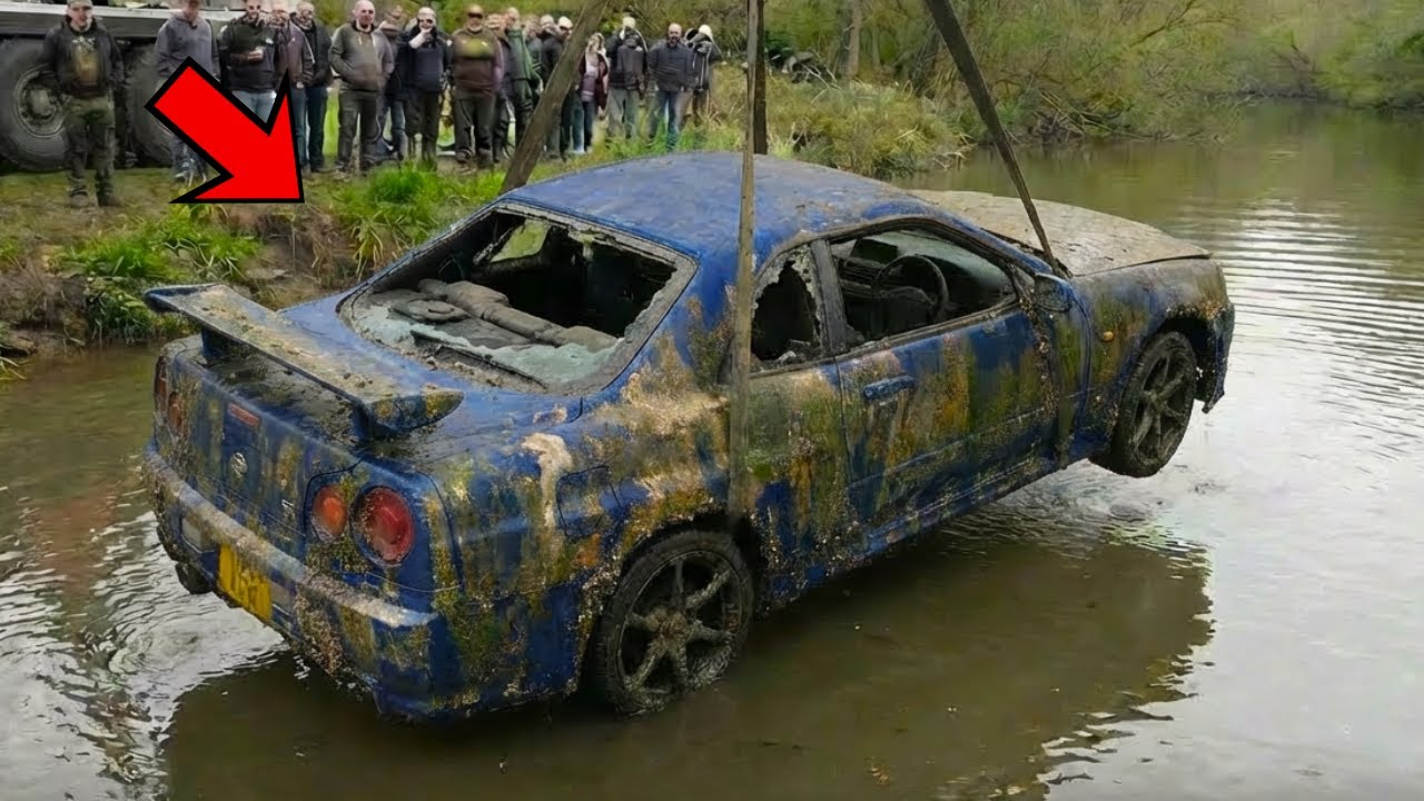 Restoring a RARE Nissan Skyline R34 found submerged in a river for decades