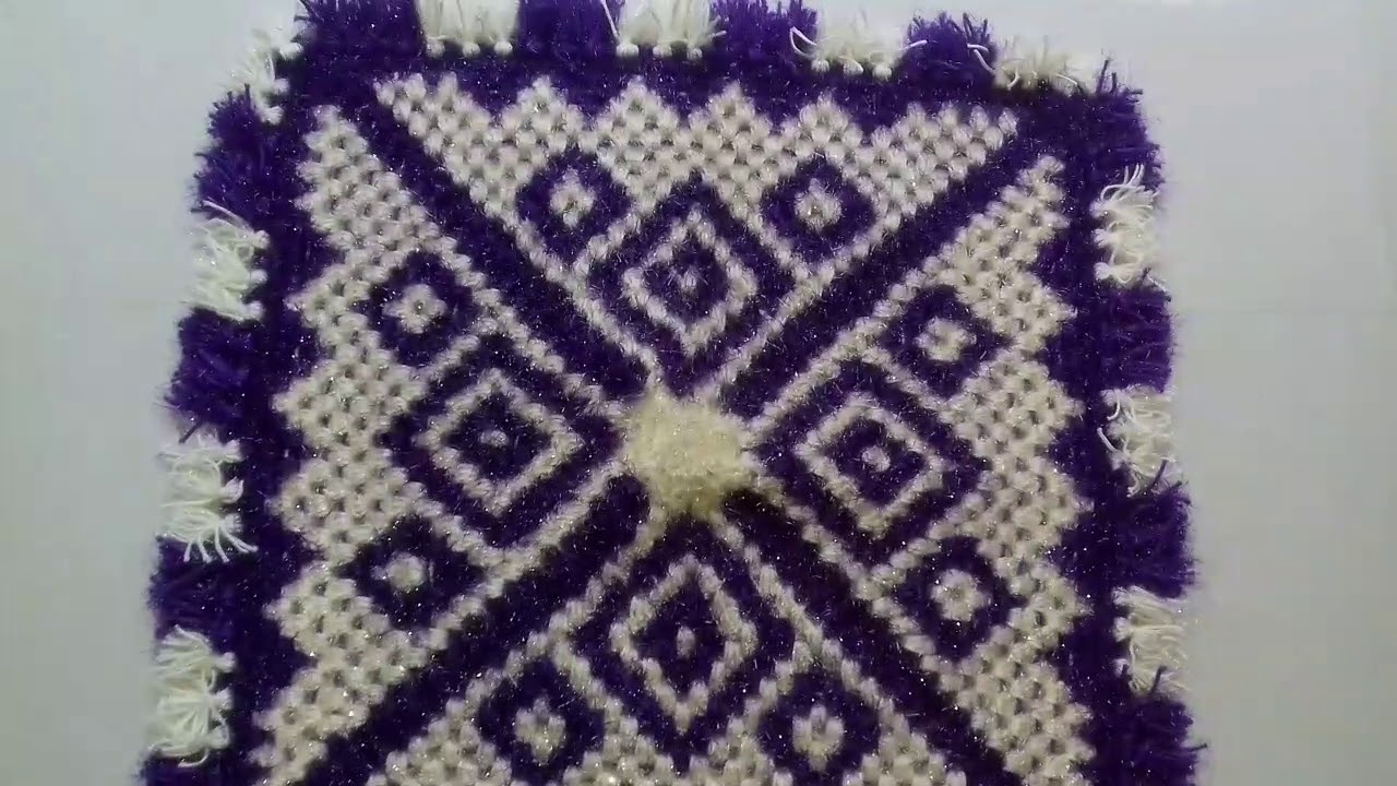 Wool sitting mat (aasan) design! wool aasan