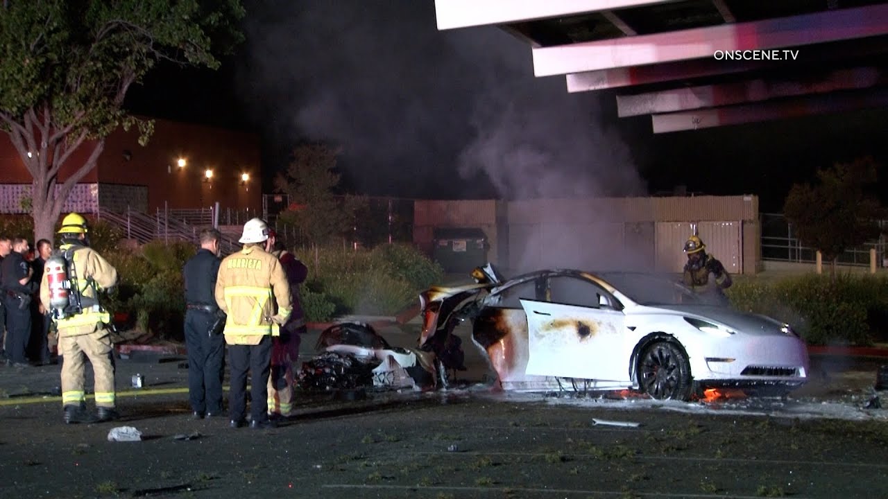 UPDATED INFO: Three Killed in Fiery Tesla Crash in Murrieta