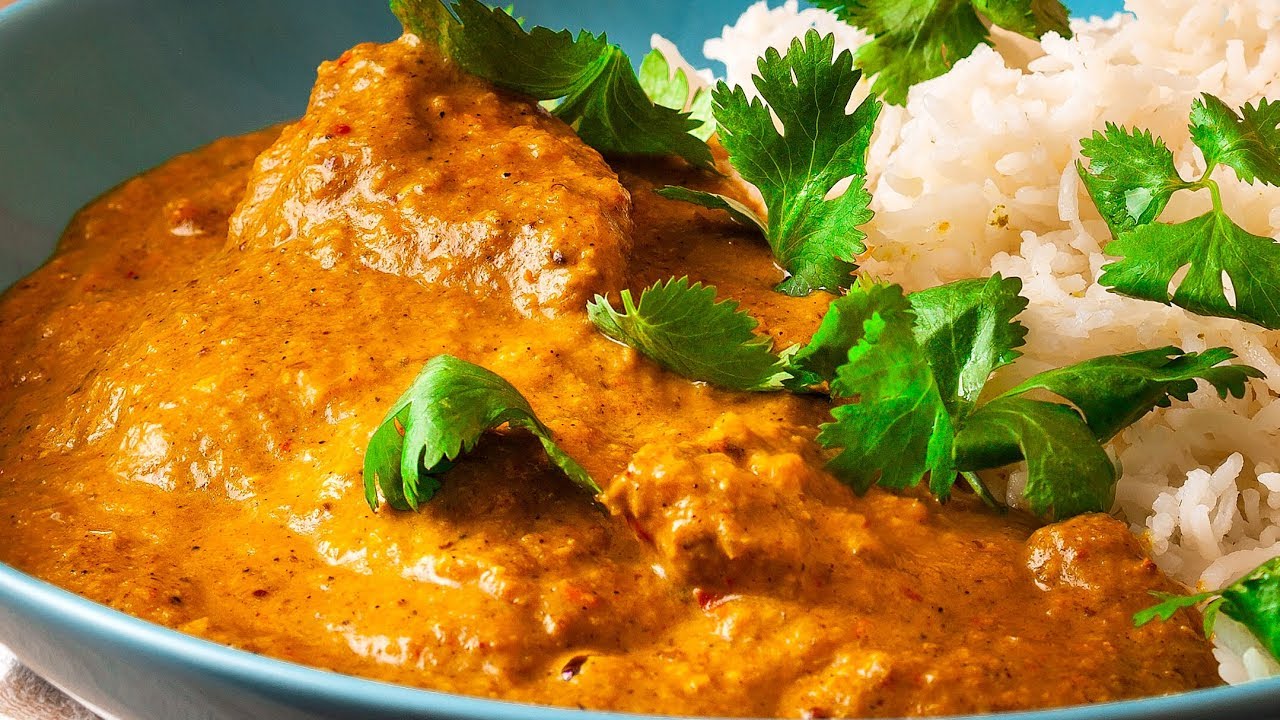 Coconut Chicken Curry With Coconut Milk Recipe | Thick creamy sauce