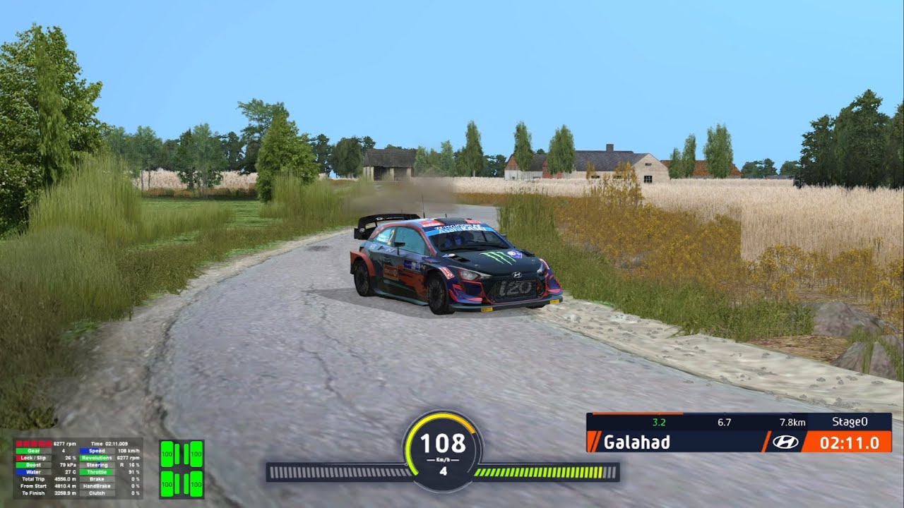 RSF Richard Burns Rally, Nechanice-Presin, Hyundai i20 Coupe WRC 2021, 3:29.973