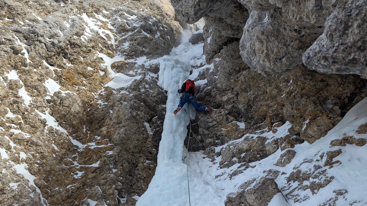Couloir Mistica/Innerkoflerturm 3081m/Italien/Sella