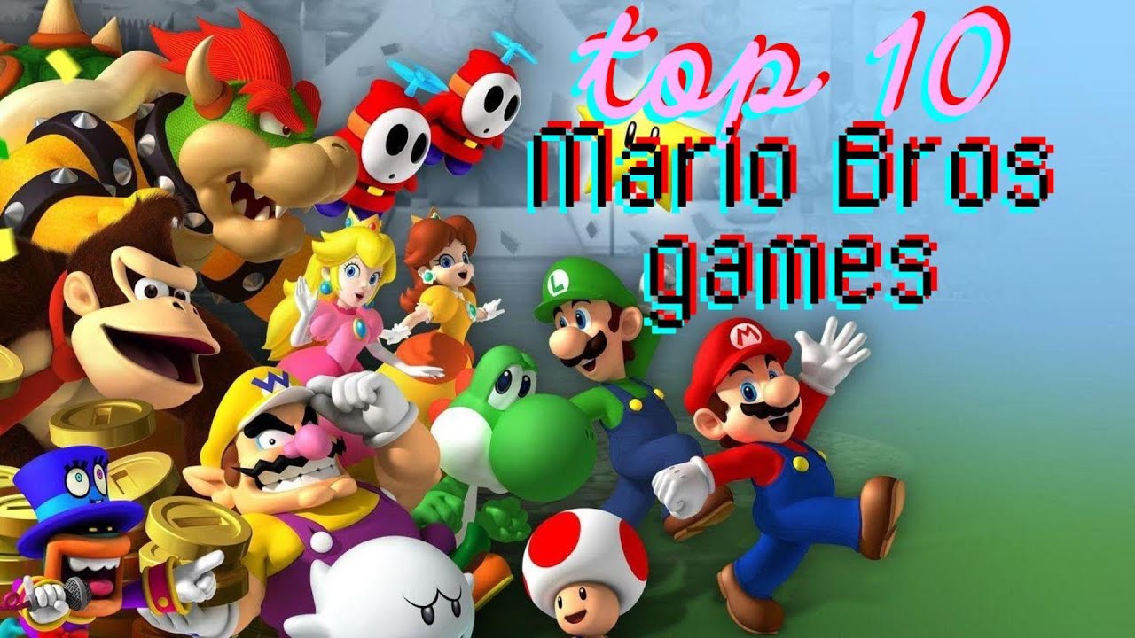 Top 10 Mejores Juegos Mario Bros | Estas de acuerdo ? | Top 10 Mario Videogames