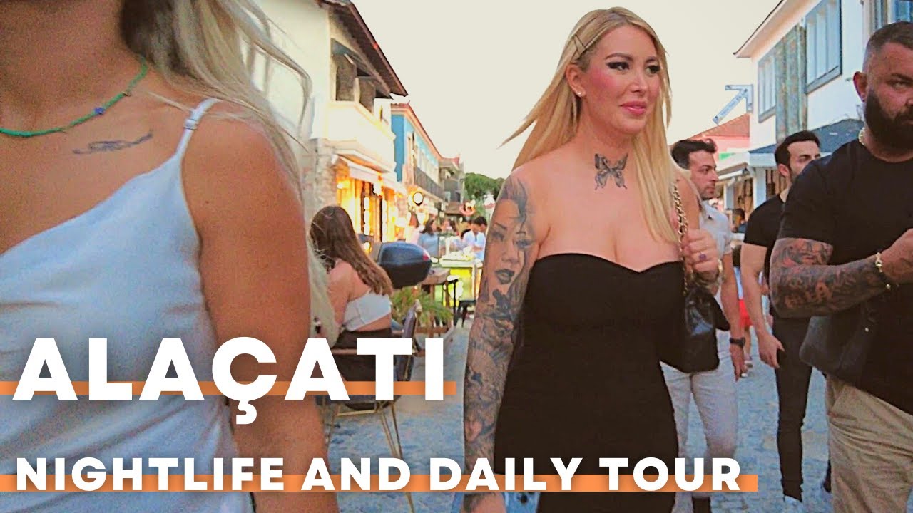 Alaçatı Turkey 2022 Walking Tour Day Walk And Nightlife | 4K UHD 60FPS | 20 JULY 2022