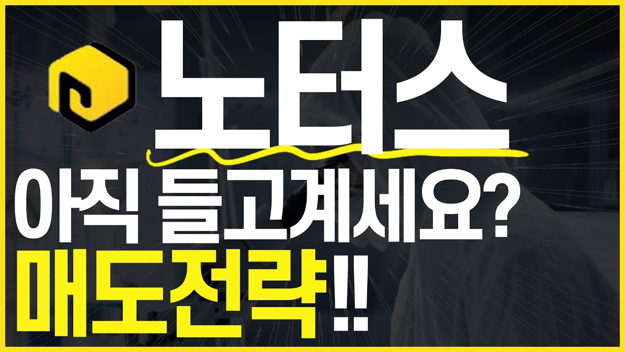 [노터스] 큰일났다 더 떨어진다..?