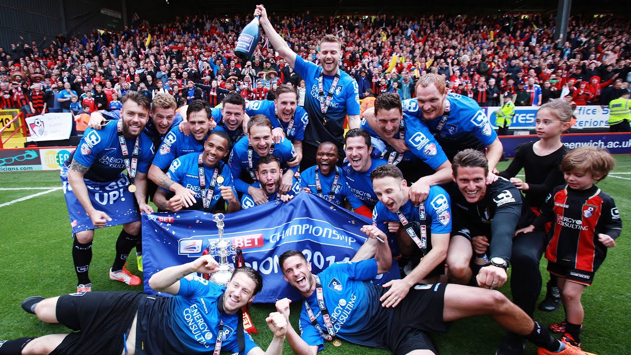 Champions 🏆 | AFC Bournemouth celebrate winning the Sky Bet Championship