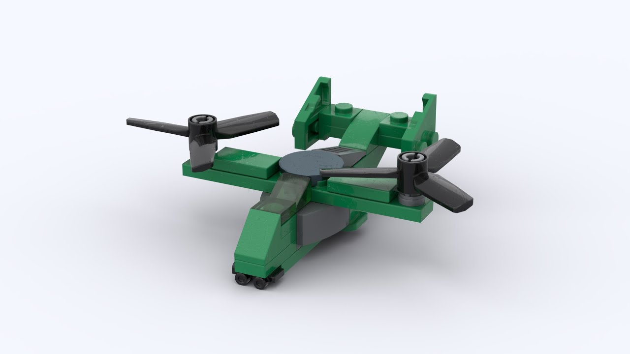 Affordable LEGO Gunship Building Animation