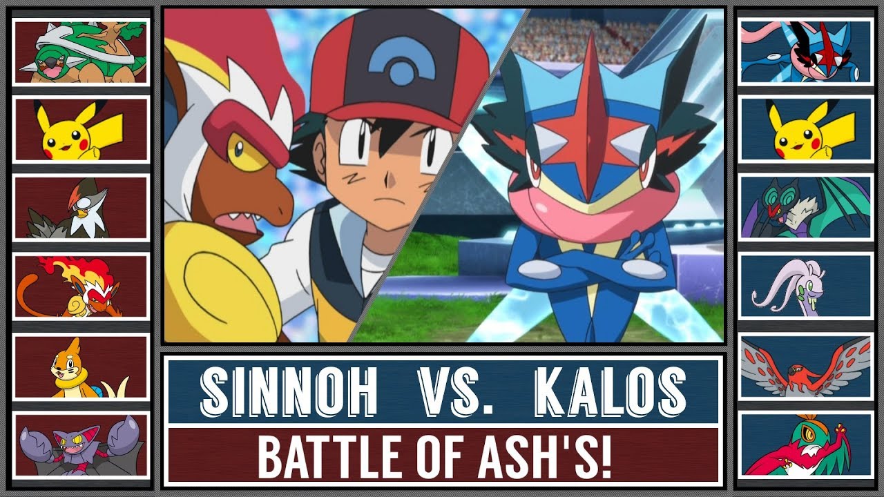 Sinnoh Ash vs. Kalos Ash (Pokémon Sun/Moon) - Battle of Ash's!