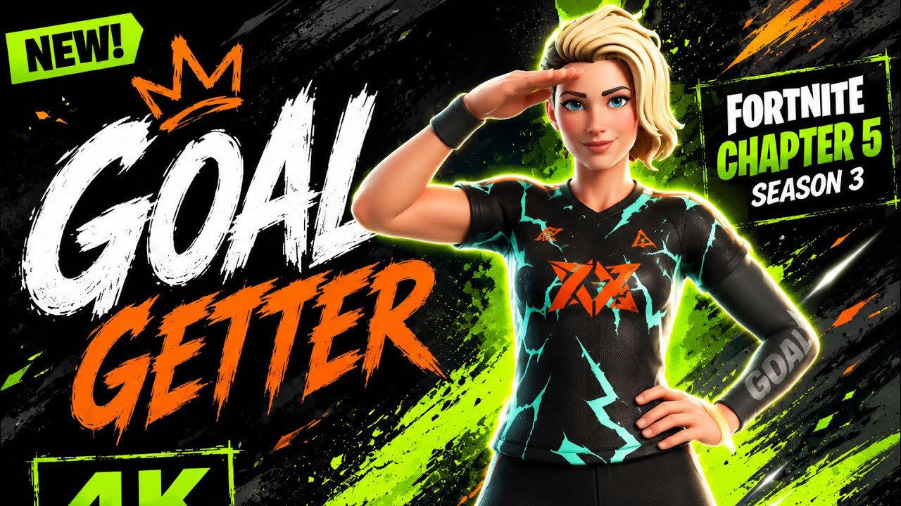 Fortnite Goal Getter Skin Gameplay (Full Showcase)
