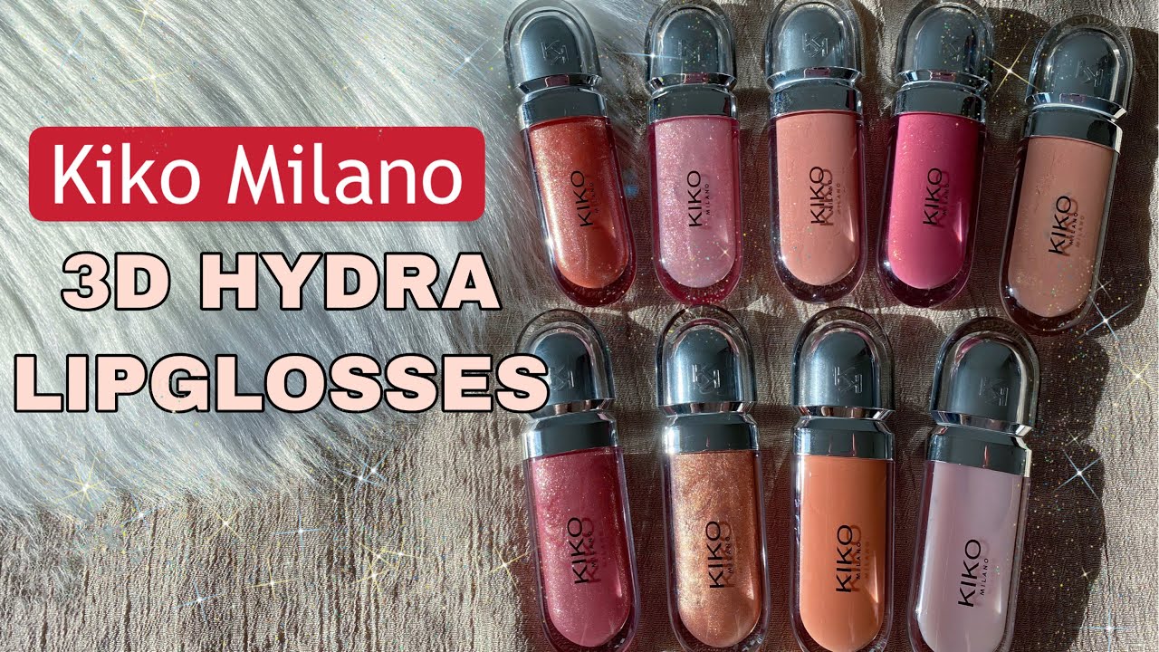 KIKO MILANO 3D HYDRA LIPGLOSSES SWATCHES | Swatches