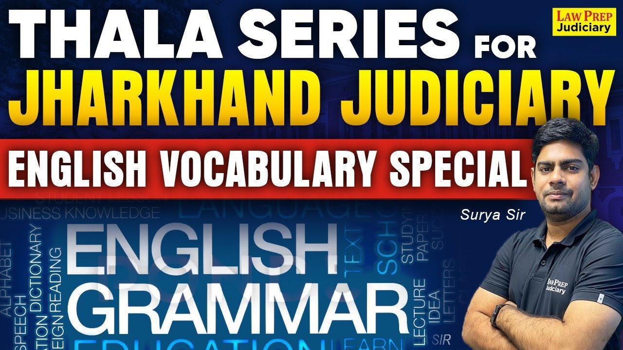 Jharkhand Judiciary 2024: Most Important MCQs of English Vocabulary by Surya Sir