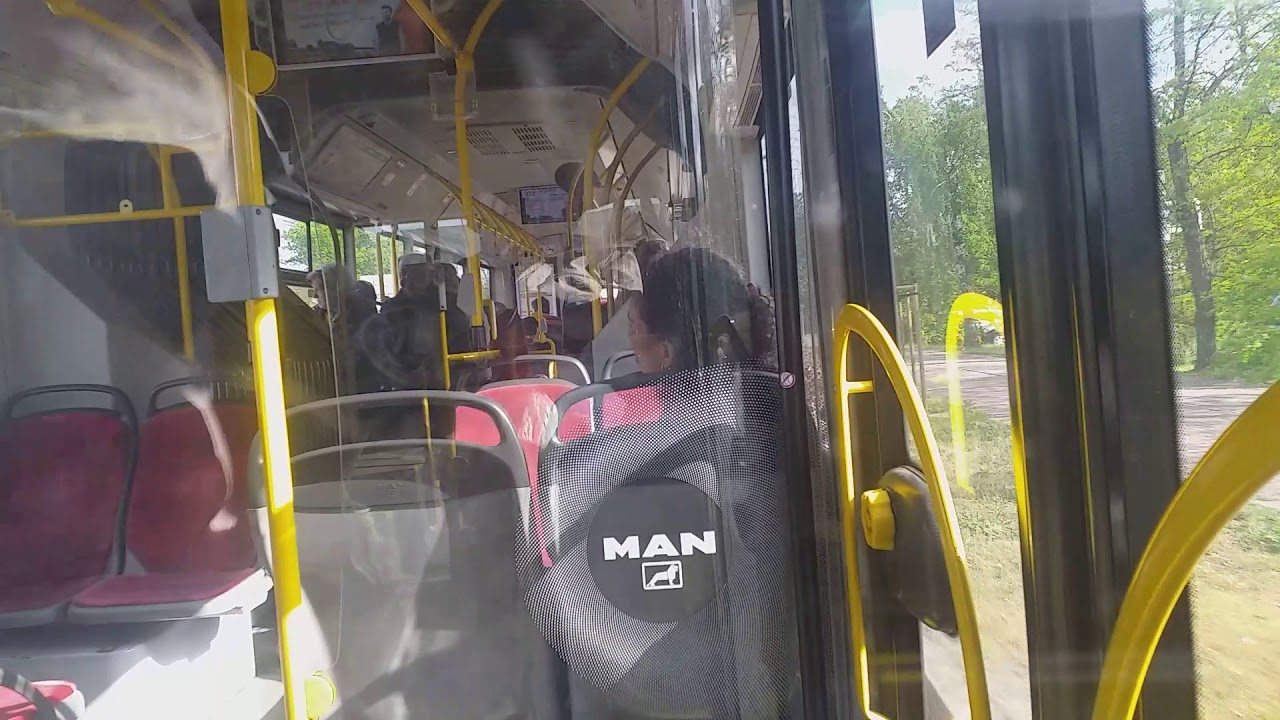 Prejazd autobusem  Man Lions City MZA Warszawa