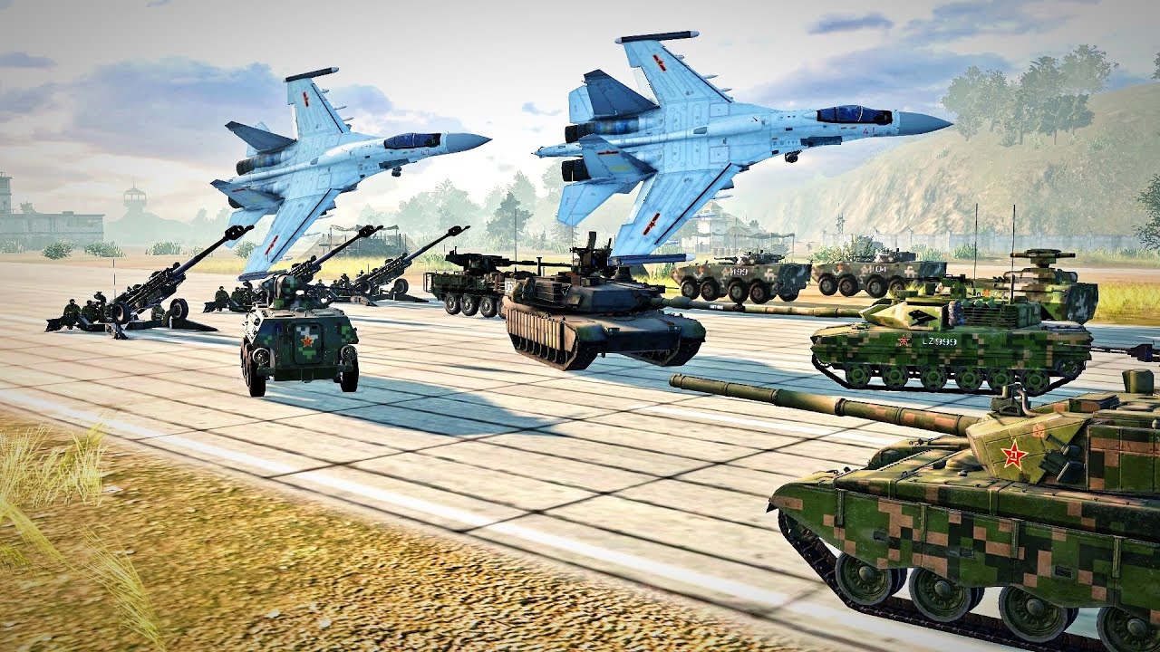 КИТАЙ АТАКОВАЛ АВИАБАЗУ США В НОВОЙ MEN OF WAR II  С МОДОМ НА COLD WAR 2.0b.