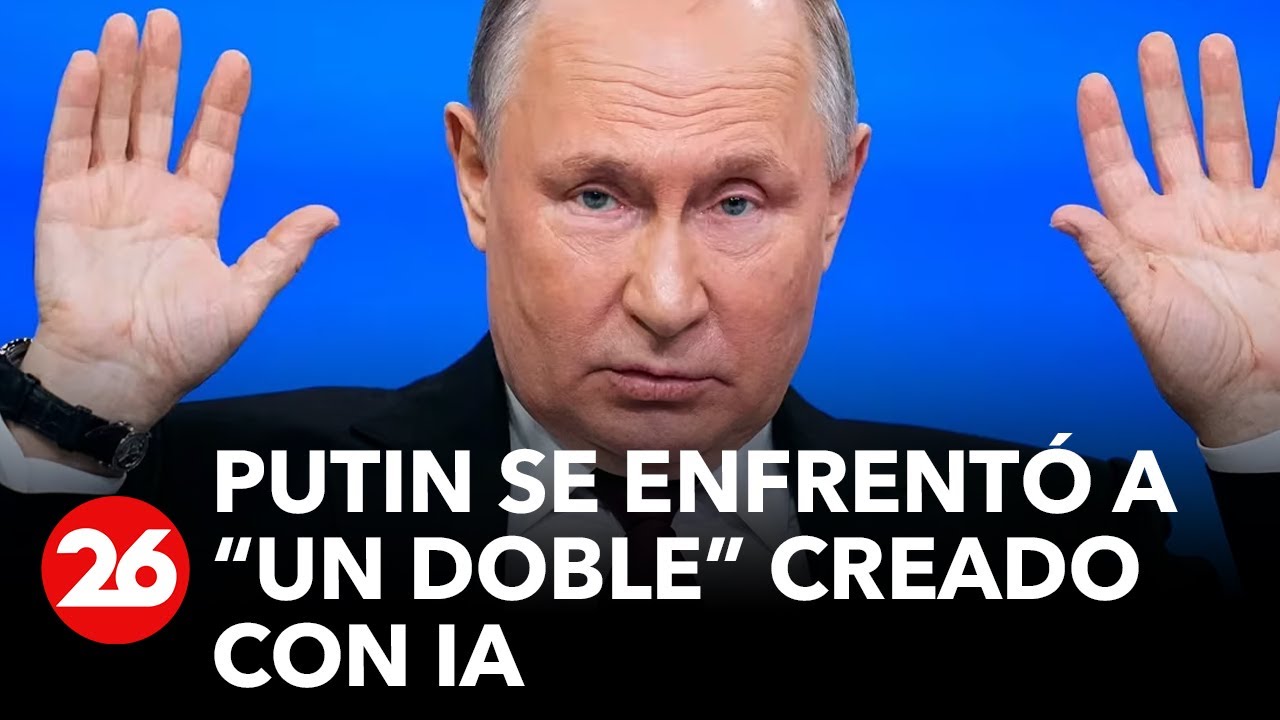 Vladimir Putin se enfrentó a “un doble” creado con inteligencia artificial | #26Global