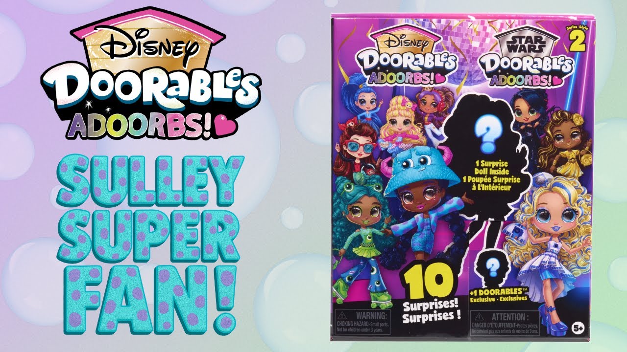 Wacky Wheels & Removable Feet | Disney Doorables Adoorbs Series 2 - Breanna the Sulley Superfan!