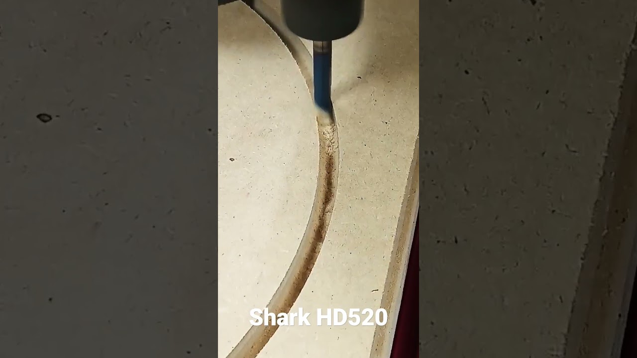 NextWave CNC Shark HD520 First Cut!!!!!!! Don't splash the water!!!!!
