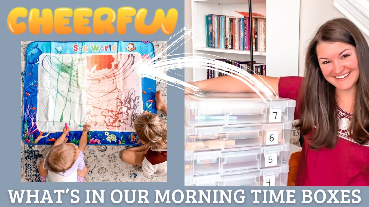 Preschool Busy Bin Ideas | What’s In Our Morning Time Boxes CHEERFUN collab