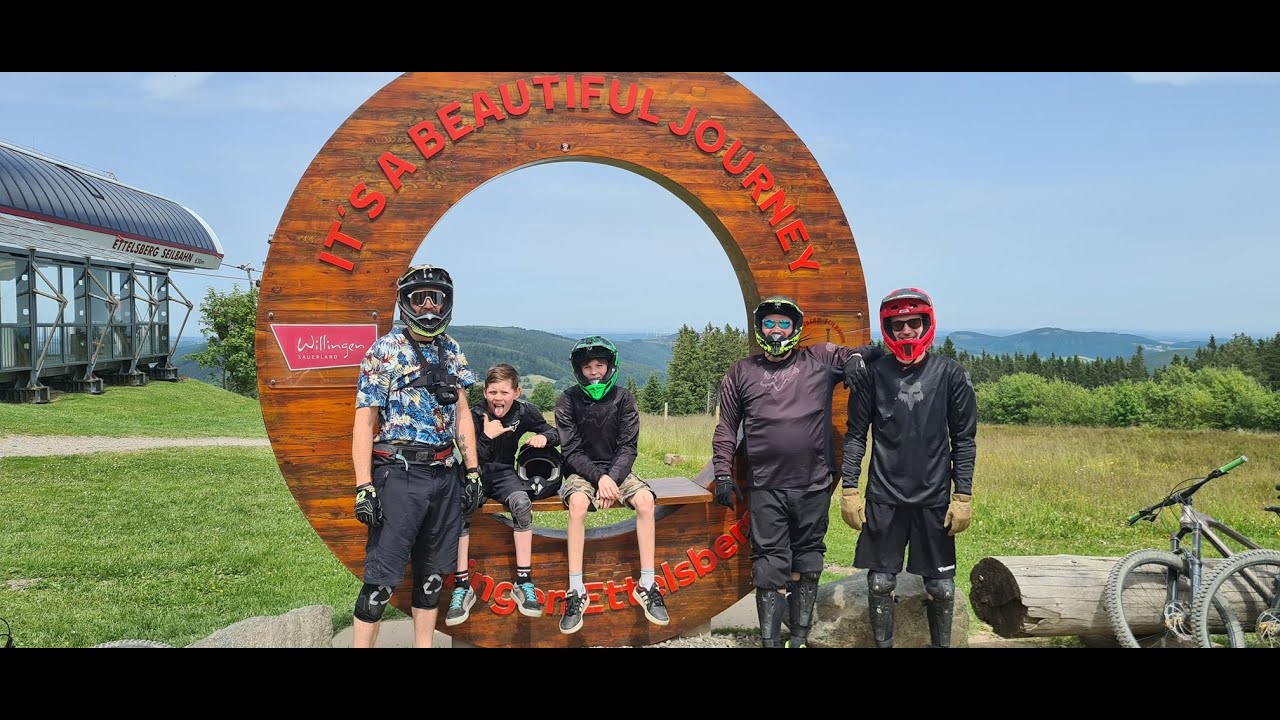 Erstes Mal Bikepark für Andre und Philipp