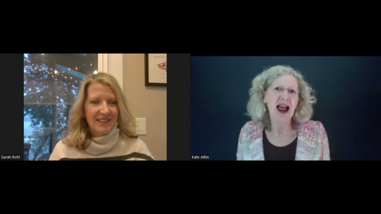 Dr Kate Atkin in discussion with Sarah Crawford Bohl