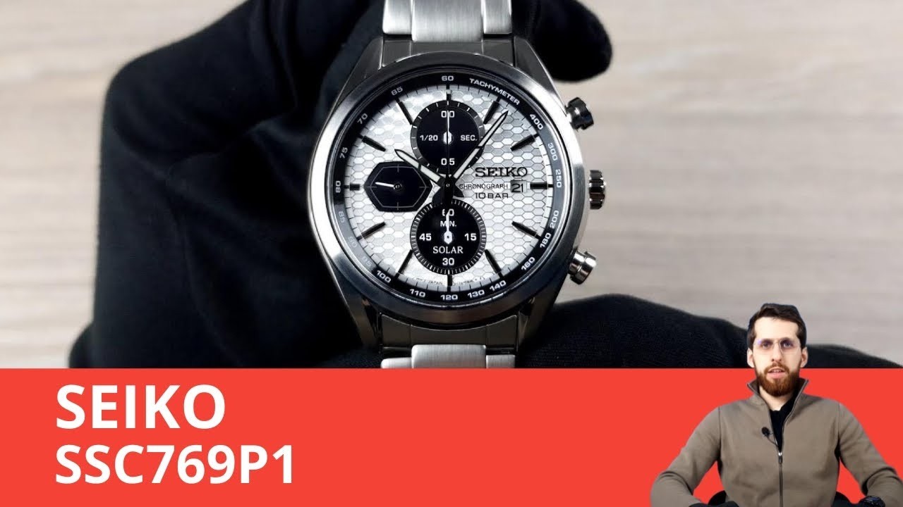 A Practical Black-and-White Chronograph / SEIKO SSC769P1