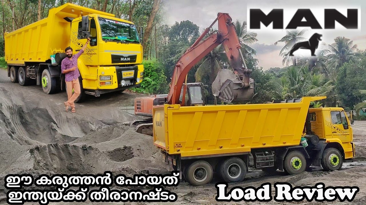 MAN Truck CLA 31 300 EVO Tipper 12-wheels, Load Review.