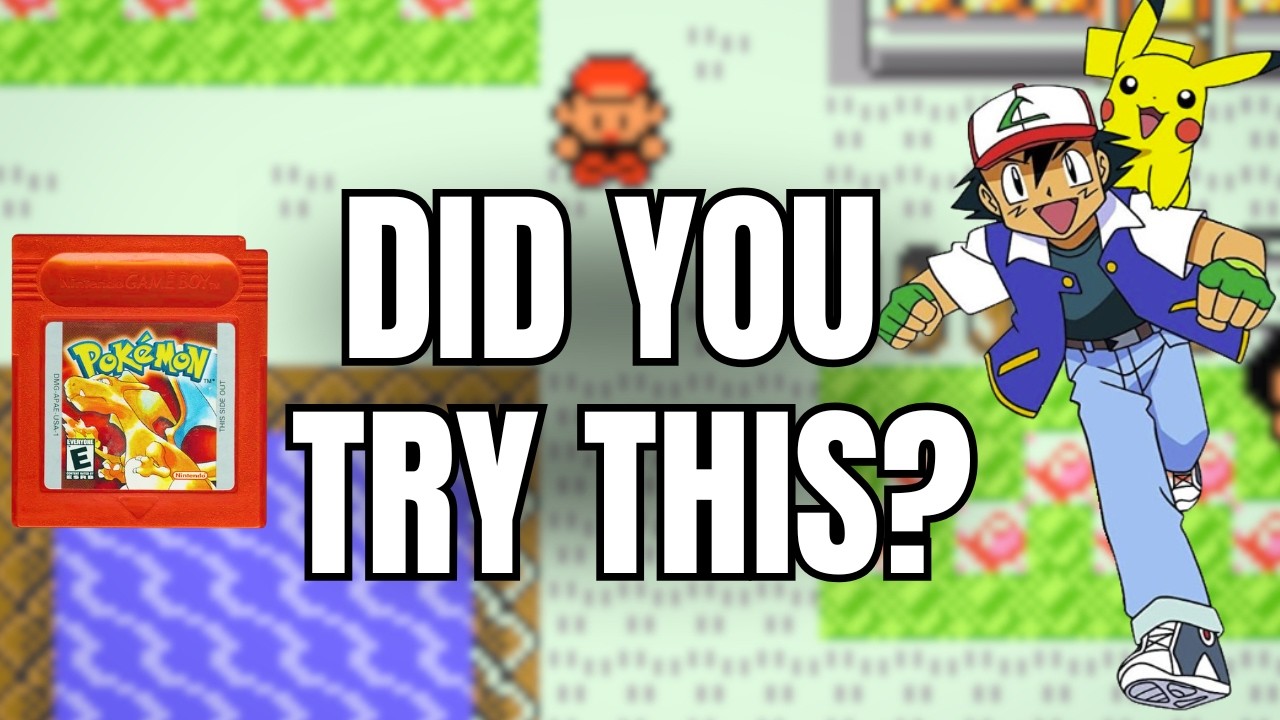 Пытались когда-нибудь пройти Pok&eacute;mon Red за Эша? А я наконец смог.