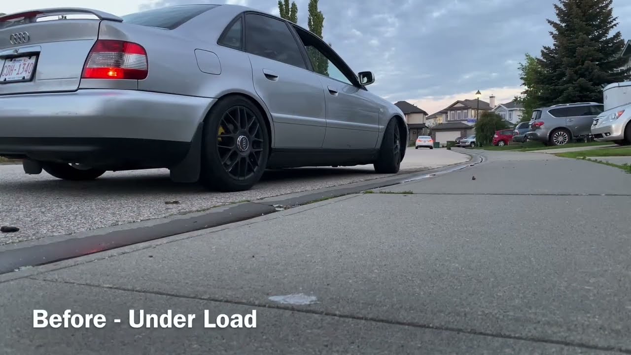 1.8t B5 A4 GT2860RS Exhaust Before/After Vibrant 1141 Install.