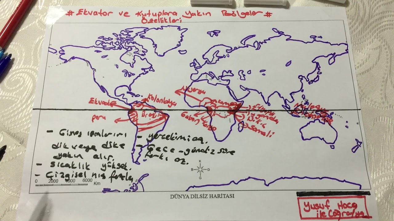 EKVATOR VE KUTUPLARA YAKIN BÖLGELER VE ÖZELLİKLERİ