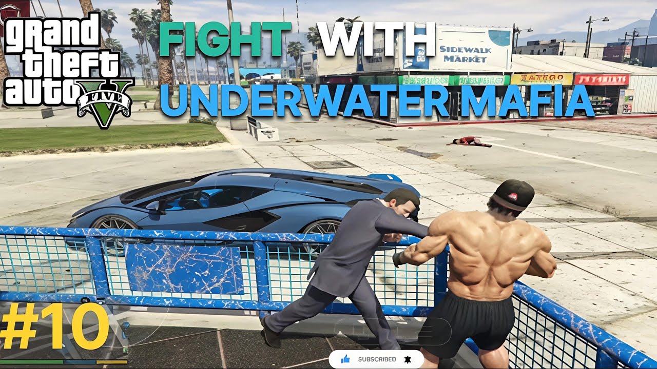 MICHAEL FIGHT WITH UNDERWATER MAFIA FOR MARTIN MADRAZO | GTA V MOBILE GAMEPLAY PART #10 #gta5 
