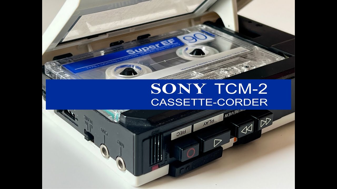 Sony TCM-2 кассетный плеер-диктофон (made in Japan) 1985