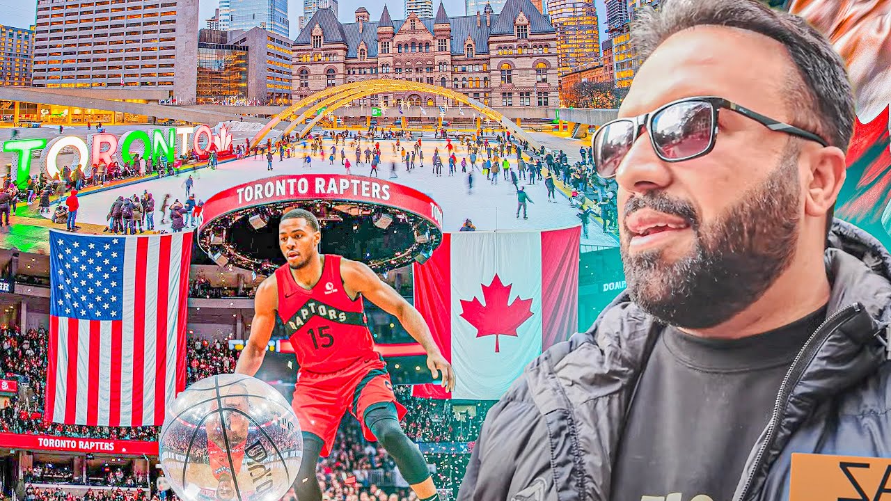 Toronto First Experience 🏙️ Exploring Canada 🇨🇦 Basketball Match 🏀