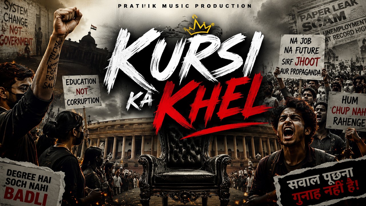 KURSI KA KHEL 🔥 | Indian Political Rap Song 2026 🇮🇳 | Youth Reality Rap | Pratiik Music