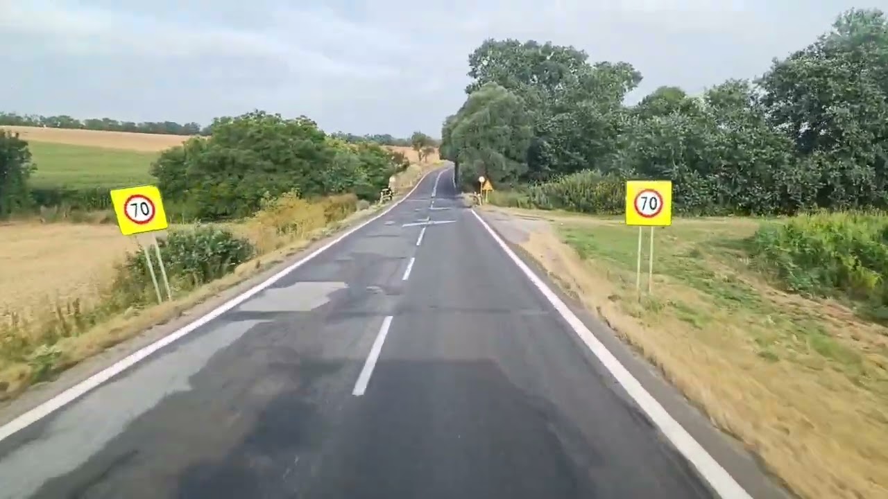 Driving in Slovakia, route 51, Vráble - Nitra