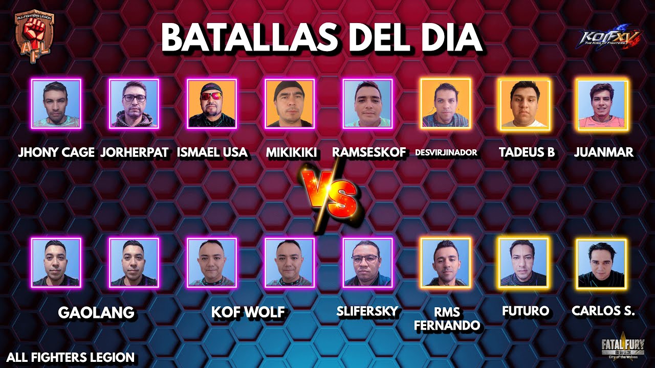 LIGA DE KOF XV Y FATAL FURY!!