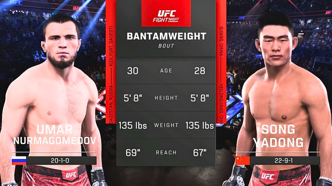 Umar Nurmagomedov vs Song Yadong FULL FIGHT | UFC 5 AI Simulation Gameplay (CPU vs CPU)
