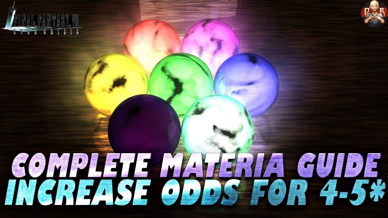 [FF7: Ever Crisis] - Complete Materia guide! How it all works & the best ways to get 4-5* Materia!