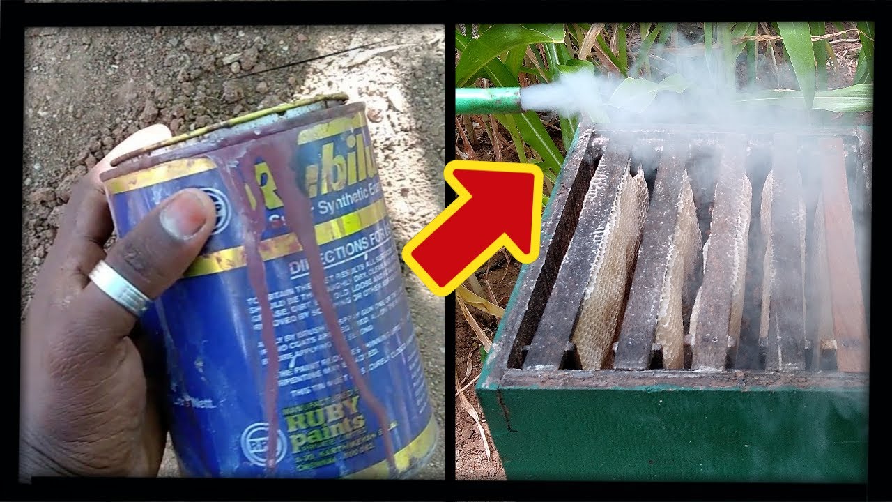 Bee smoker making at no cost - Using a old paint tin- Bee keeping