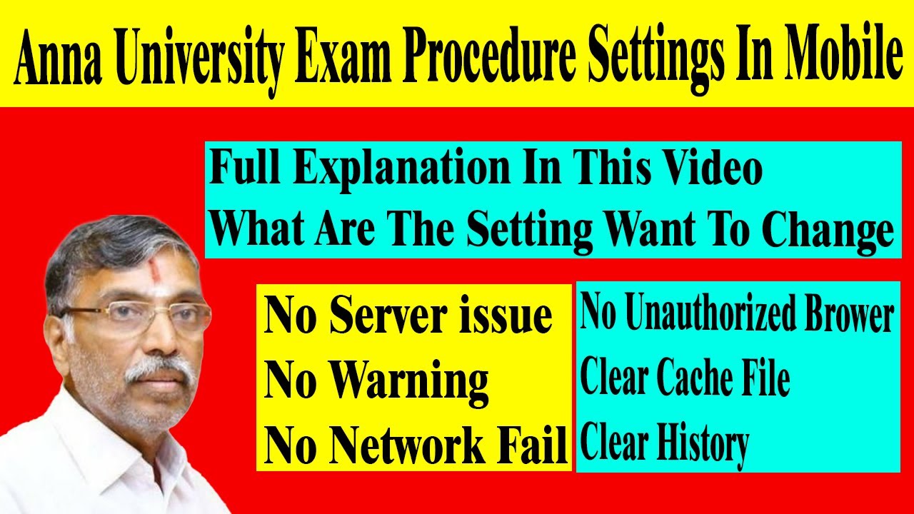Anna University Latest Issue In Mobile Settings | Online Exam Issue and Solution | Full Explanation