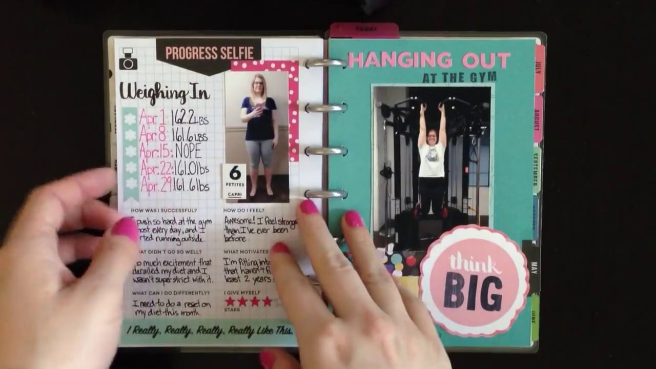 MAMBI Mini Fitness Planner Flip Through - April