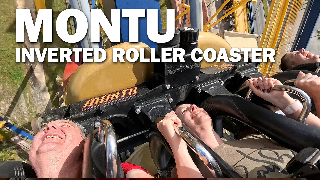 Montu Inverted Roller Coaster at Busch Gardens in Tampa Florida