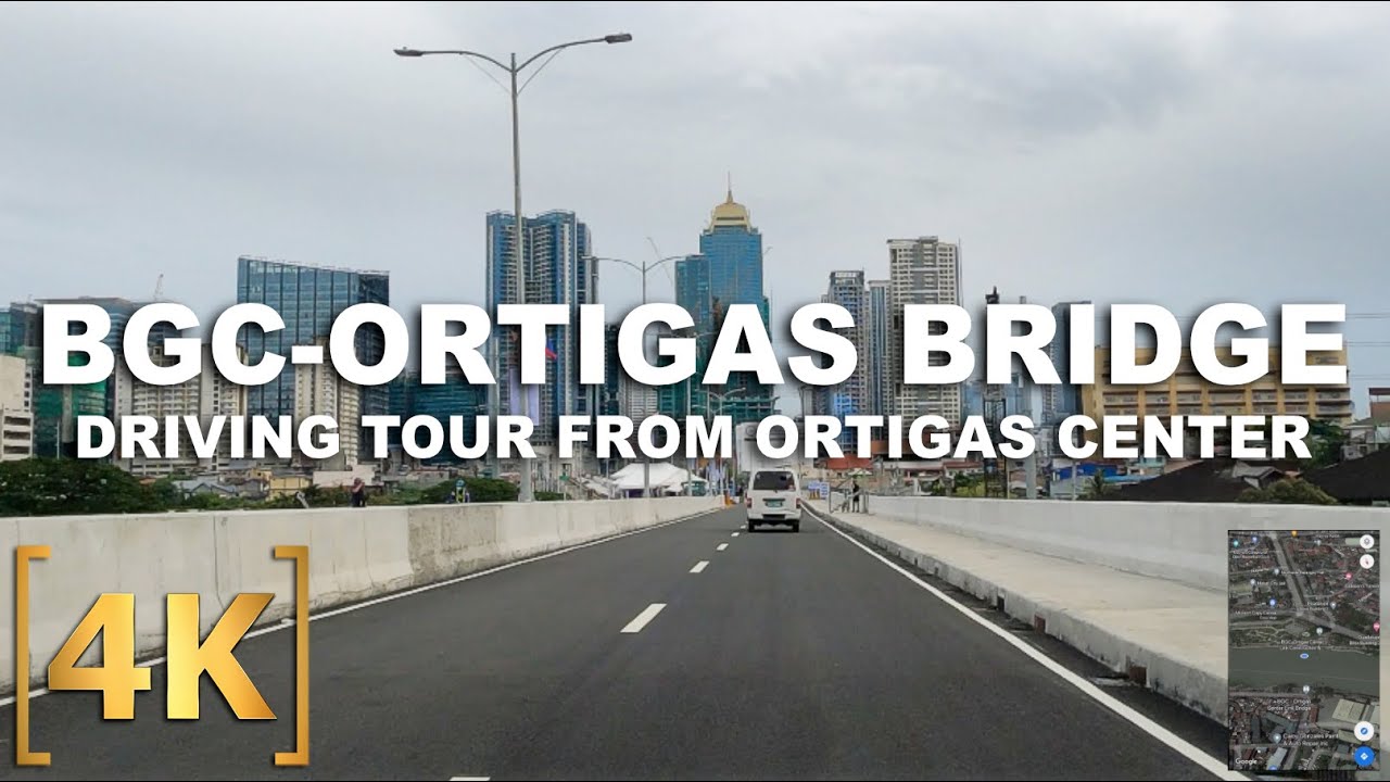 NOW OPEN! BGC Link Bridge Full Driving Tour from Ortigas Center | 4K | Kalayaan Bridge | Philippines