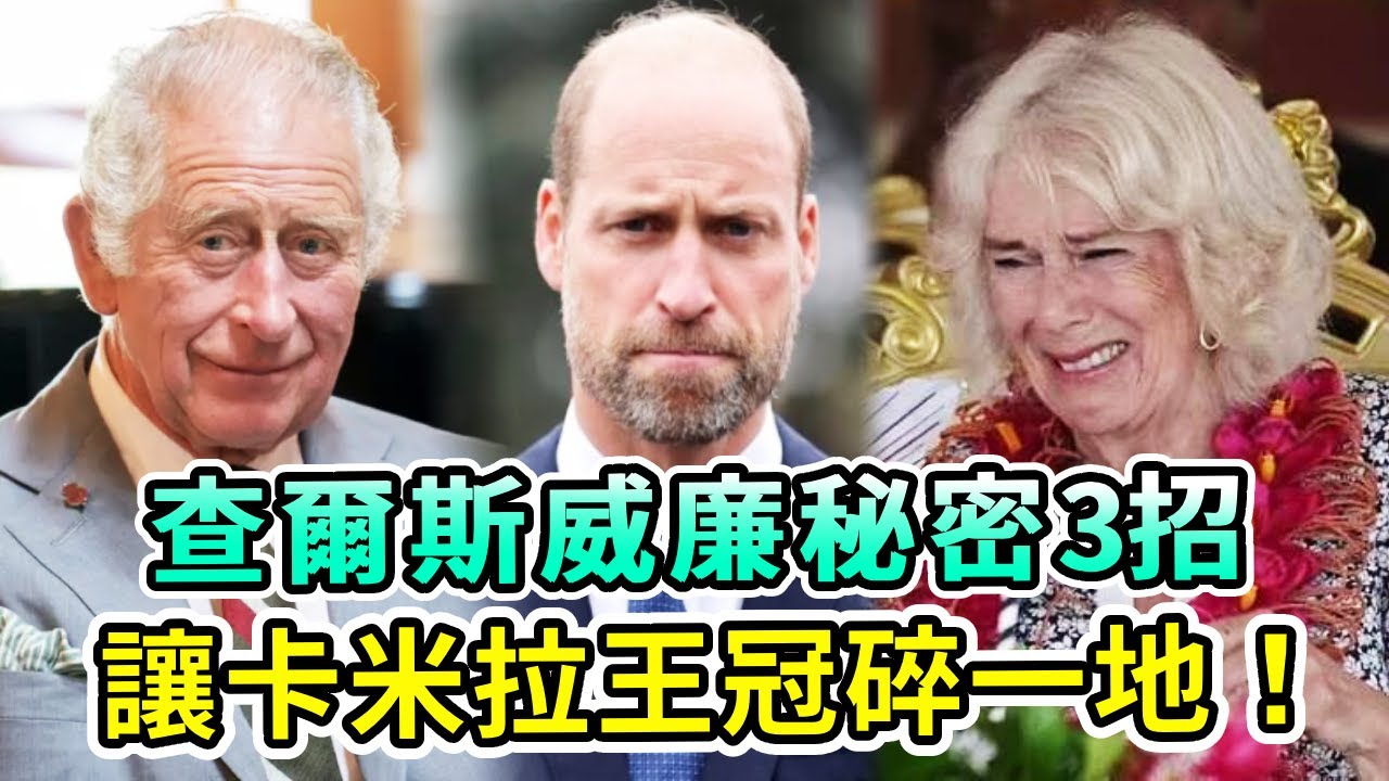 卡米拉王冠碎一地，在結婚紀念日丟盡了臉面！威廉秘密三招絶殺奪權，查爾斯籤下關鍵文件！【Boogie島】#卡米拉 #查爾斯 #威廉王子 #凱特王妃 #英王室 #英女王 #伊麗莎白二世