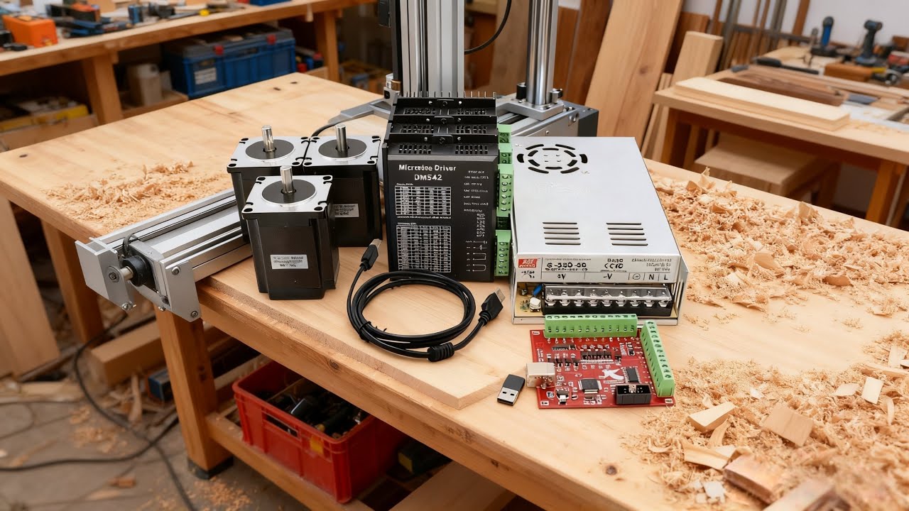 HLTNC CNC kit Nema 23 Stepper Motor TB6600 DM542 DM556 Driver + 350W Power Supply MACH3 Controller