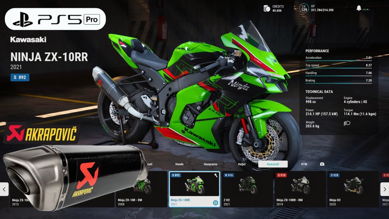 RIDE 5 | Customize My Dream Bike NEW Kawasaki ZX10R Akrapovic Gameplay [4K PS5 Pro]