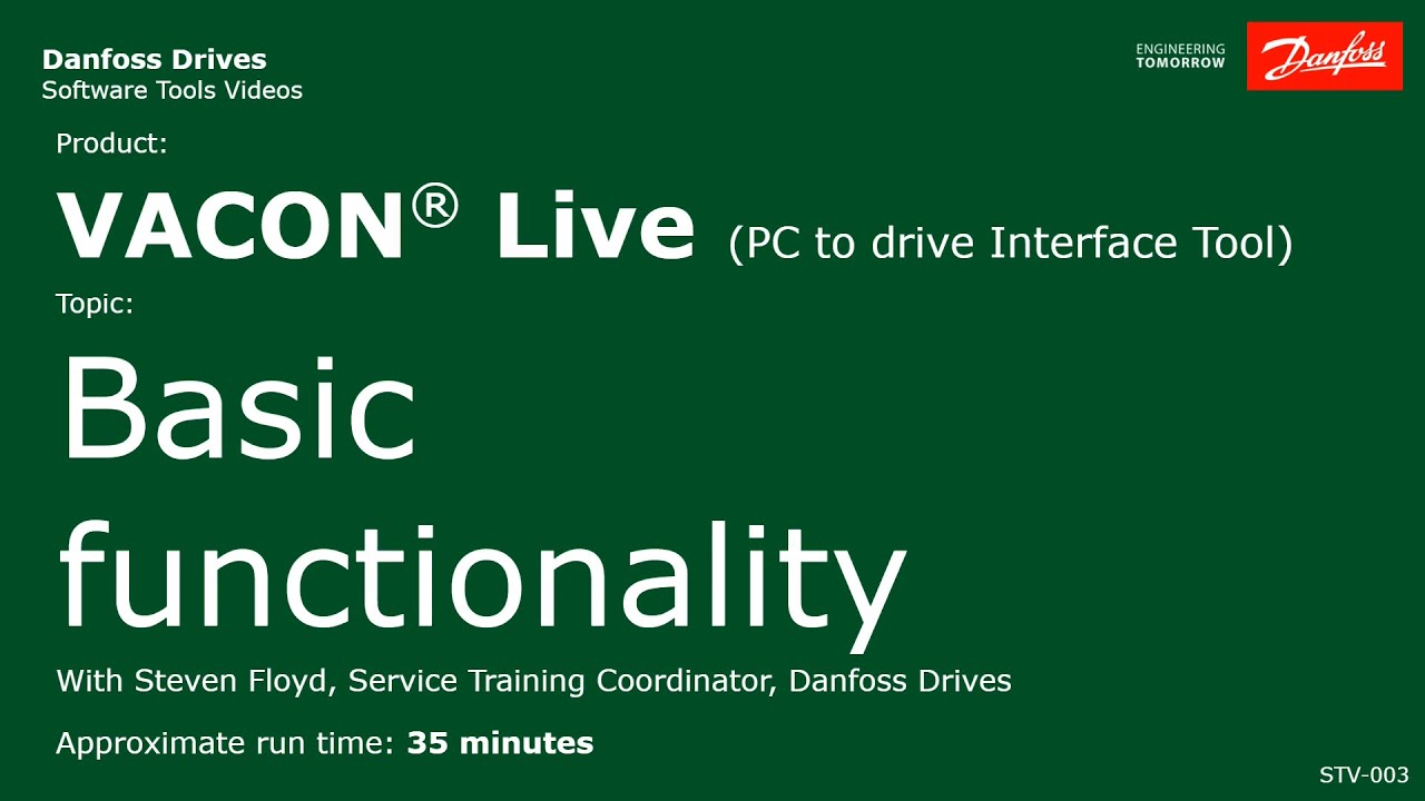 VACON&reg; Live Basic Functionality