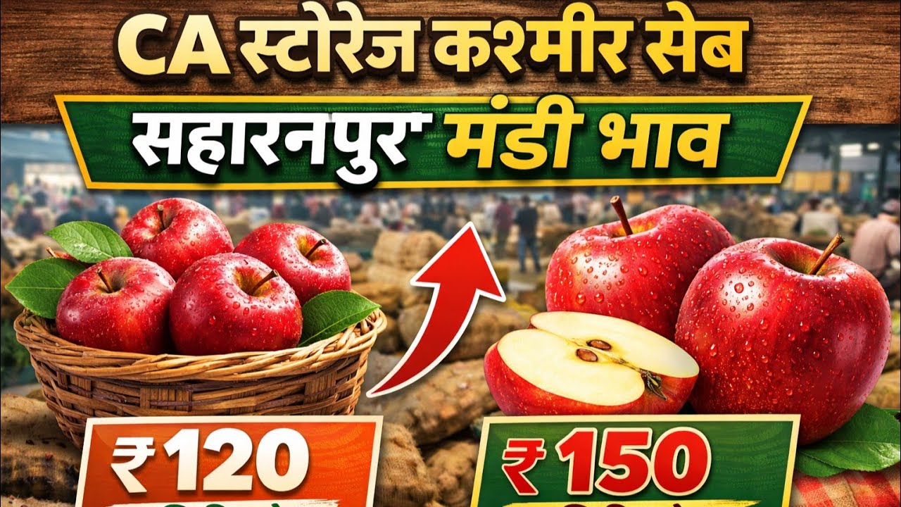 Kashmir Apple CA Storage Reality | Saharanpur Mandi Bhav fruit mandi today rate