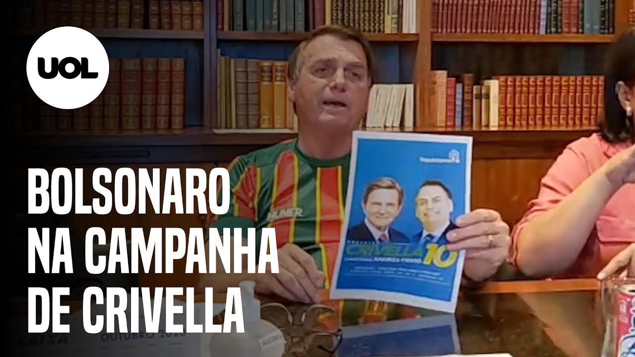 Bolsonaro recomenda o nome de Crivella em sua live e prefeito vai à Brasília em busca de apoio