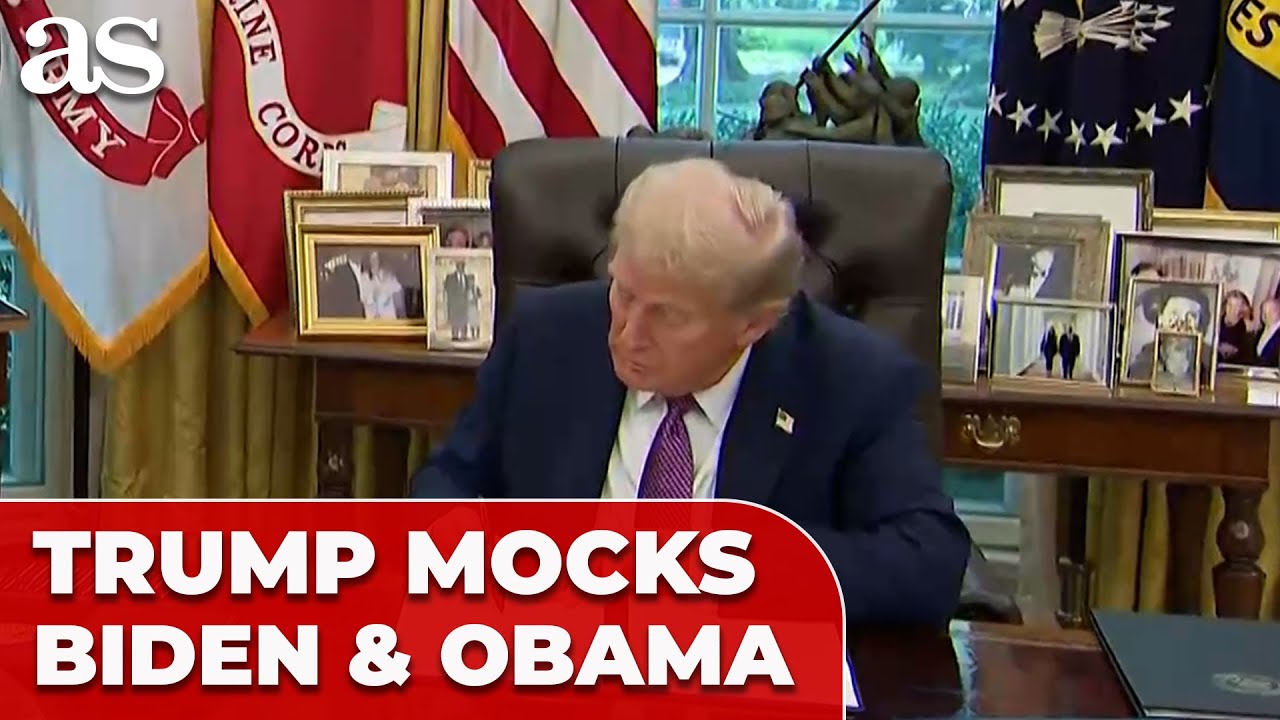TRUMP MOCKS Biden and Obama after signing 200th EXECUTIVE ORDER